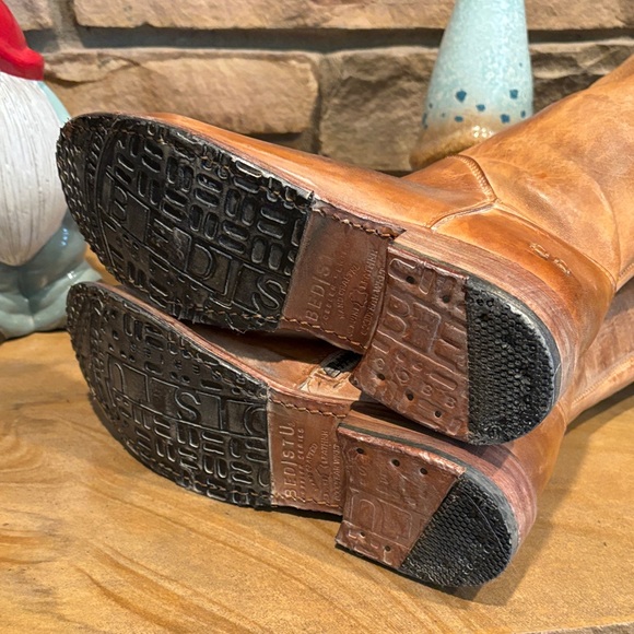 BED|STU Tan Leather Lace-Up Boots - Picture 9 of 10